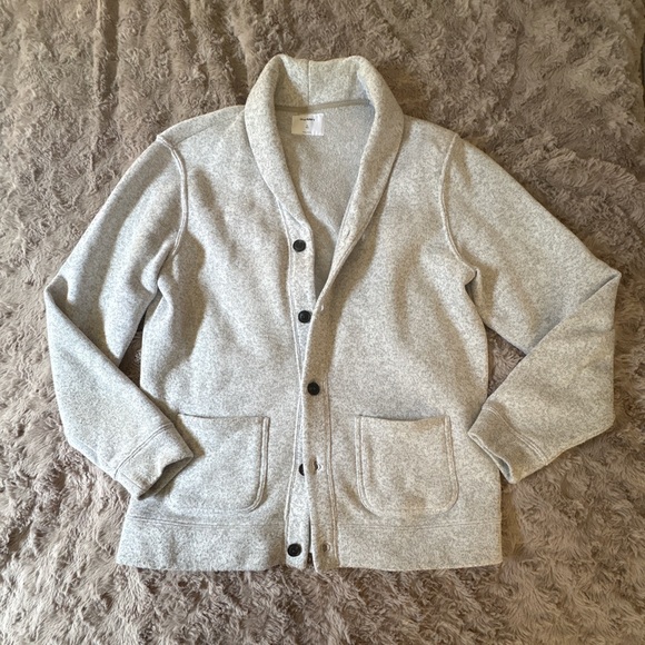 Old Navy Other - Old Navy Men’s Shawl Collar Cardigan Sweater XL Tall Gray Button Front